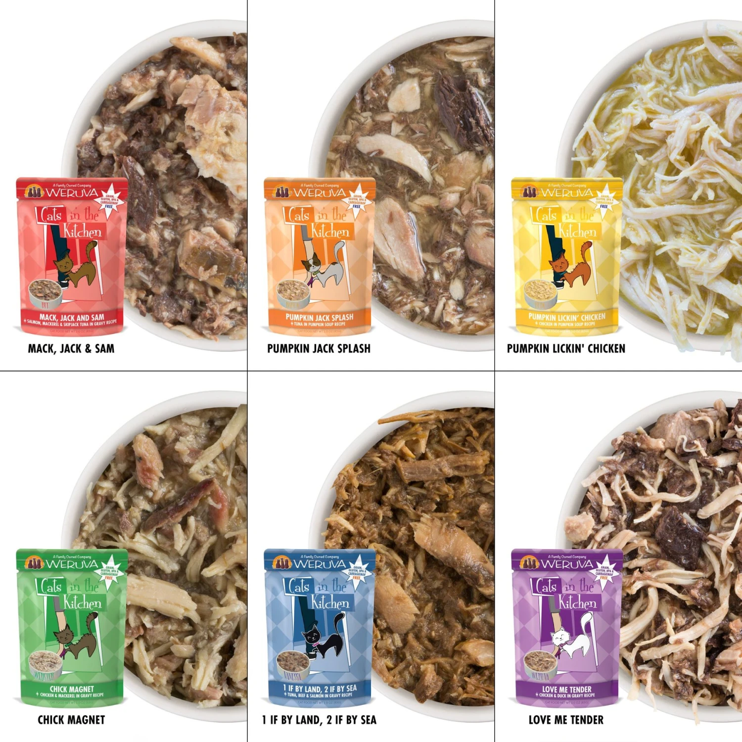 Weruva Cats In The Kitchen Pantry Party Variety Pack Grain-Free Cat Food, 3-oz Pouch, Case Of 12 & BFF OMG Potluck O' Pouches Variety Pack Grain-Free Cat Food Pouches 7 Weruva Cats In The Kitchen Pantry Party Variety Pack Grain-Free Cat Food, 3-oz Pouch, Case Of 12 & BFF OMG Potluck O' Pouches Variety Pack Grain-Free Cat Food Pouches - Image 5