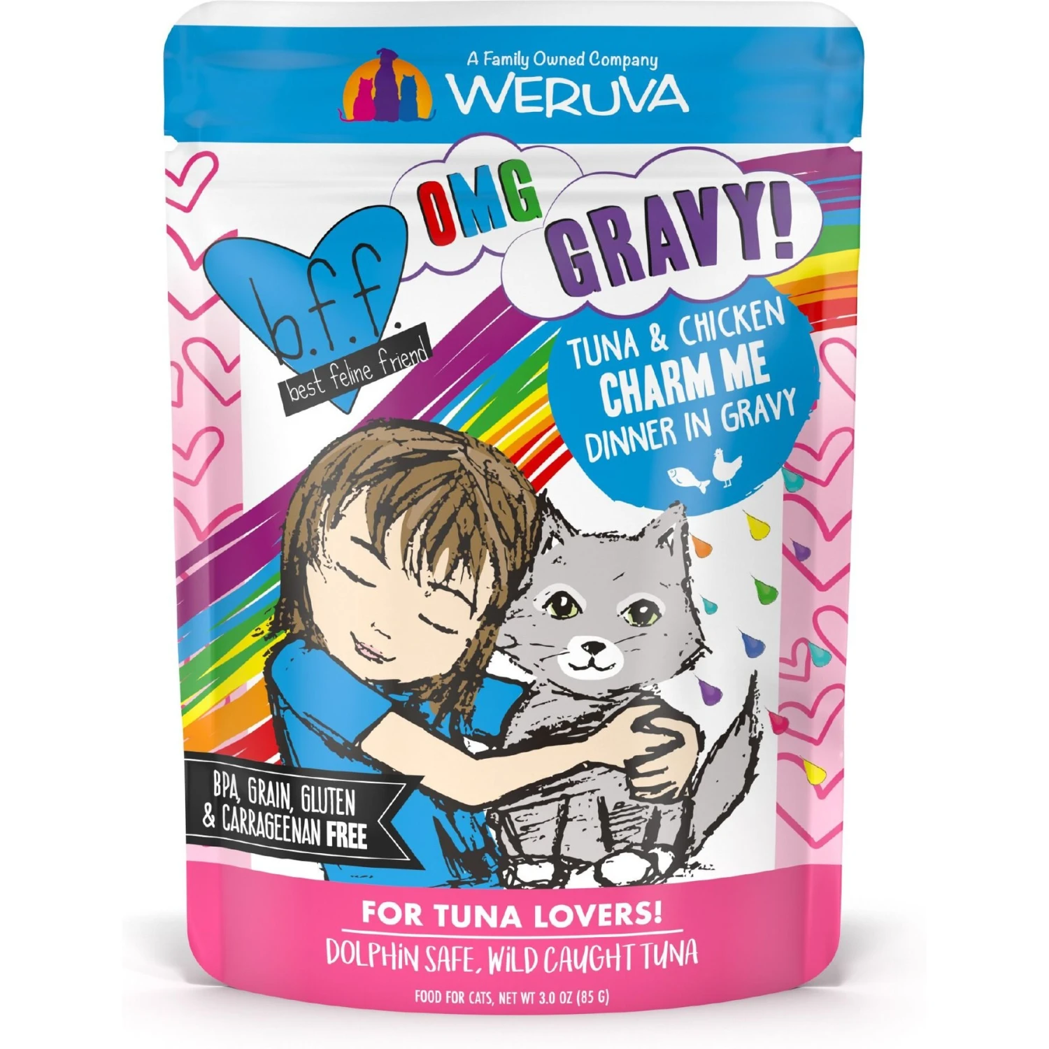 BFF Tuna & Salmon Sweet Cheeks Dinner In Gravy Wet Cat Food Pouches & BFF Tuna & Chicken Charm Me Dinner In Gravy Wet Cat Food Pouches 9 BFF Tuna & Salmon Sweet Cheeks Dinner In Gravy Wet Cat Food Pouches & BFF Tuna & Chicken Charm Me Dinner In Gravy Wet Cat Food Pouches - Image 7