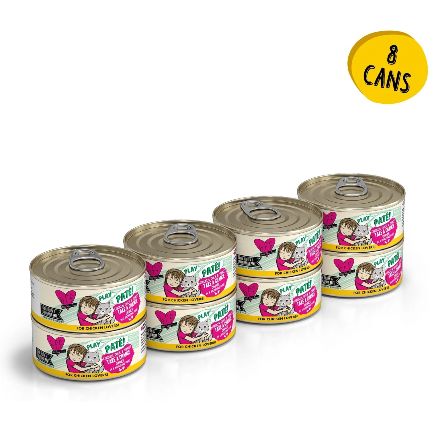 BFF Play Pate Lovers Chicken, Duck & Turkey Take A Chance Wet Cat Food & BFF Play Pate Lovers Chicken & Turkey Topsy Turvy Wet Cat Food 4 BFF Play Pate Lovers Chicken, Duck & Turkey Take A Chance Wet Cat Food & BFF Play Pate Lovers Chicken & Turkey Topsy Turvy Wet Cat Food - Image 2