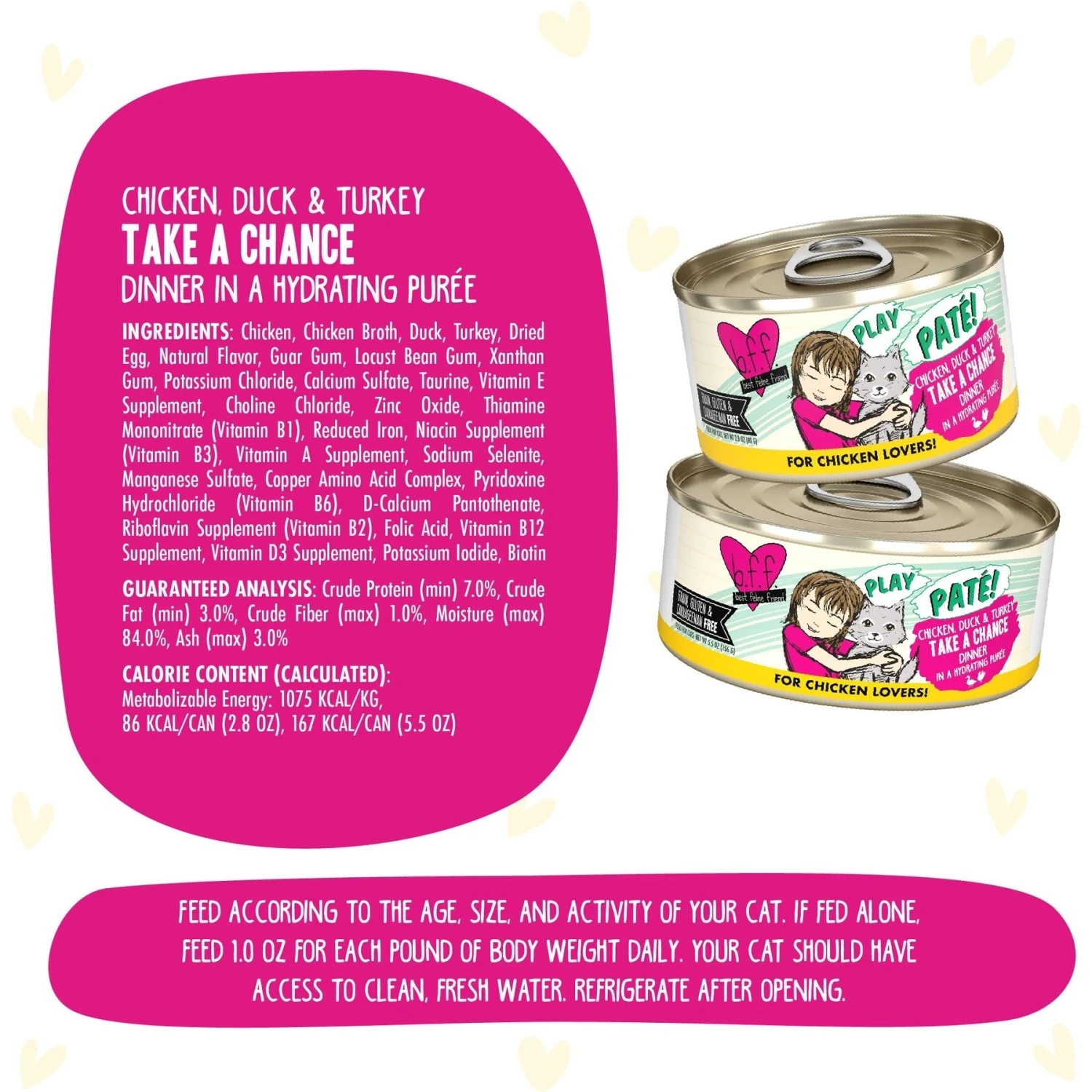 BFF Play Pate Lovers Chicken, Duck & Turkey Take A Chance Wet Cat Food & BFF Play Pate Lovers Chicken & Turkey Topsy Turvy Wet Cat Food 6 BFF Play Pate Lovers Chicken, Duck & Turkey Take A Chance Wet Cat Food & BFF Play Pate Lovers Chicken & Turkey Topsy Turvy Wet Cat Food - Image 4