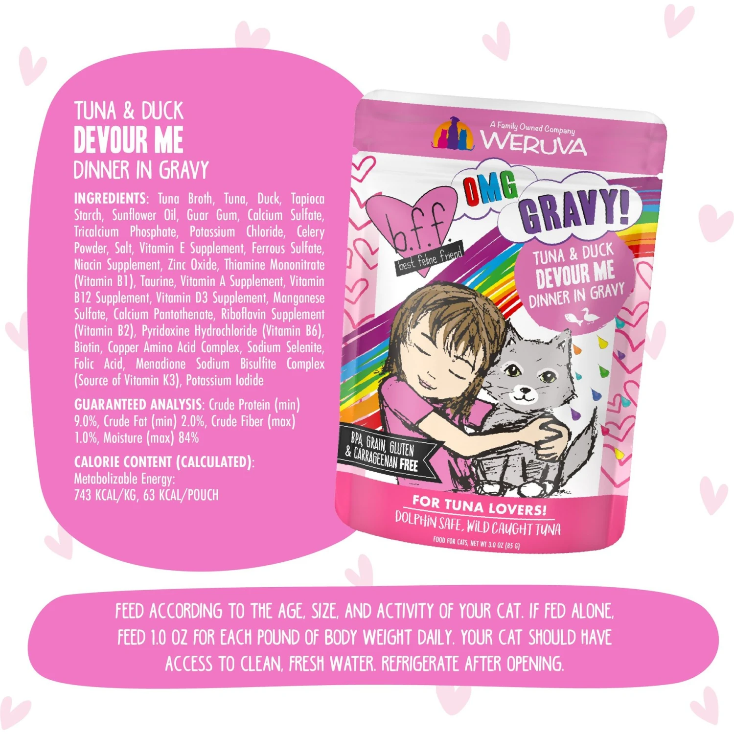 BFF Tuna & Chicken Charm Me Dinner In Gravy Wet Cat Food Pouches & BFF Tuna & Duck Devour Me Dinner In Gravy Wet Cat Food Pouches 11 BFF Tuna & Chicken Charm Me Dinner In Gravy Wet Cat Food Pouches & BFF Tuna & Duck Devour Me Dinner In Gravy Wet Cat Food Pouches - Image 9