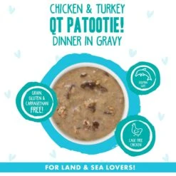 BFF OMG Crazy 4 U! Chicken & Salmon Dinner In Gravy Grain-Free Canned Cat Food & BFF OMG QT Patootie! Chicken & Turkey Dinner In Gravy Grain-Free Canned Cat Food -Furry Friends 611734 PT8. AC SS1800 V1661548312
