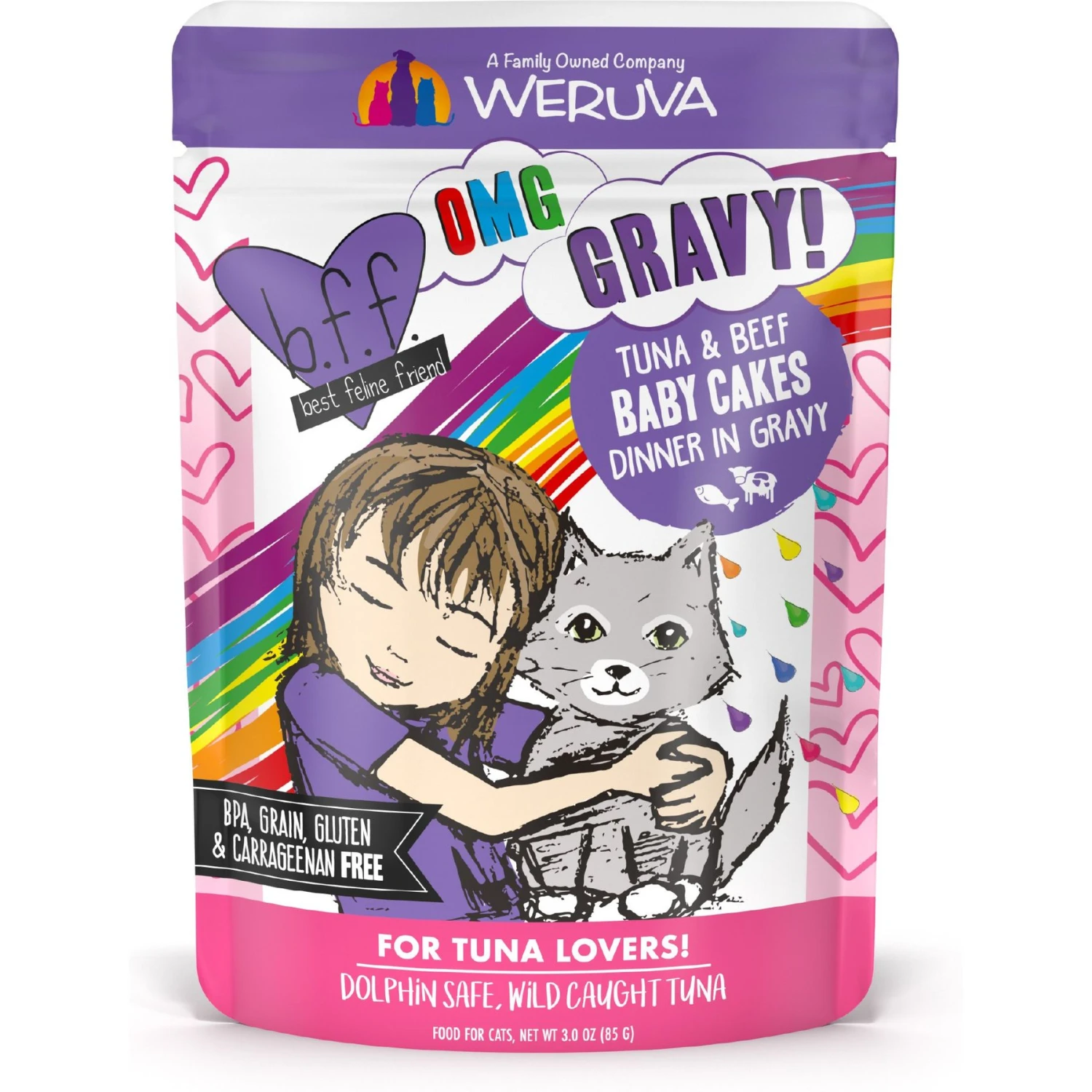 BFF Tuna & Beef Baby Cakes Dinner In Gravy Wet Cat Food Pouches & BFF Tuna & Lamb Luv Ya Dinner In Gravy Wet Cat Food Pouches 5 BFF Tuna & Beef Baby Cakes Dinner In Gravy Wet Cat Food Pouches & BFF Tuna & Lamb Luv Ya Dinner In Gravy Wet Cat Food Pouches - Image 3