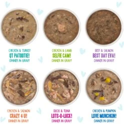 BFF Rainbow A Gogo Variety Pack Wet Cat Food Pouches, 3-oz, Case Of 12 & BFF OMG Rainbow Road Variety Pack Grain-Free Canned Cat Food -Furry Friends 611798 PT8. AC SS1800 V1661547886