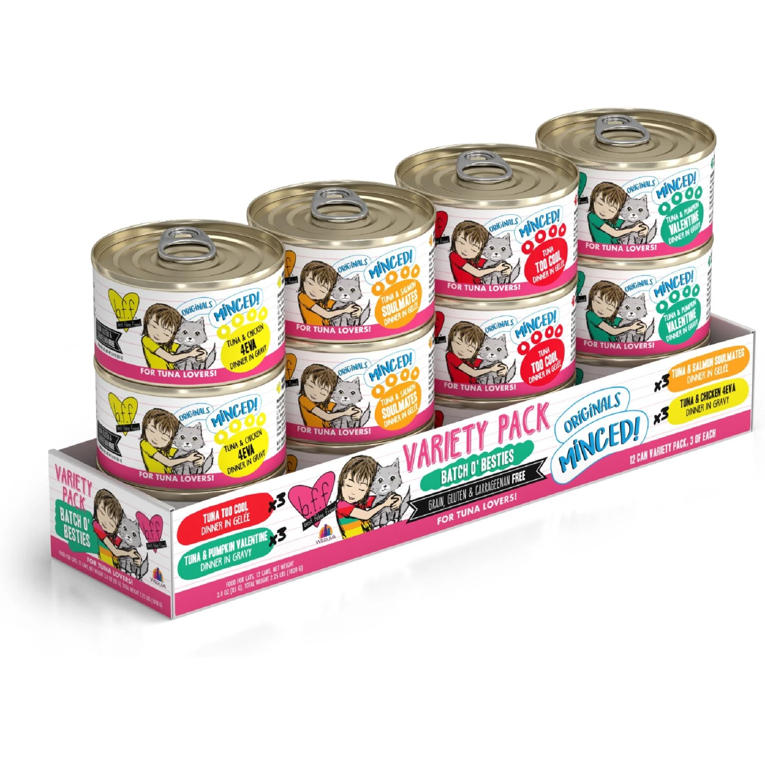 BFF Batch 'O Besties Variety Pack Canned Cat Food & BFF OMG Rainbow Road Variety Pack Grain-Free Canned Cat Food 4 BFF Batch 'O Besties Variety Pack Canned Cat Food & BFF OMG Rainbow Road Variety Pack Grain-Free Canned Cat Food - Image 2