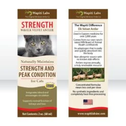 Wapiti Labs Strength Formula For Peak Condition Cat Supplement -Furry Friends 61256 PT5. AC SS1800 V1582745989
