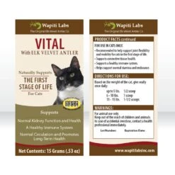 Wapiti Labs Vital Formula Cat Supplement -Furry Friends 61265 PT6. AC SS1800 V1582745792