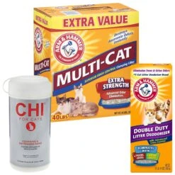 Arm & Hammer Litter Baking Soda Double Duty Cat Litter Deodorizer + 2 Items
