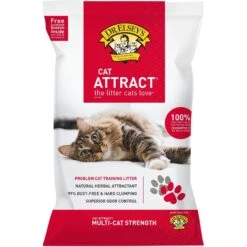 Dr. Elsey's Cat Attract Clumping Clay Cat Litter & Burt's Bees Dander Reducing Wipes With Colloidal Oat Flour & Aloe Vera For Cats -Furry Friends 613254 PT5. AC SS1800 V1700888044