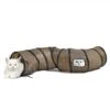 SunGrow Hide & Seek Collapsible Entertainment Cat & Ferret Play Tube & Pop Up Tunnel, Brown, 48-in -Furry Friends 616598 MAIN. AC SS1800 V1675804483