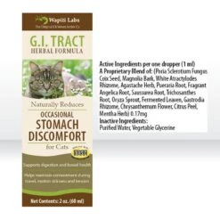 Wapiti Labs G.I. Tract Homeopathic Medicine For Digestive Issues For Cats -Furry Friends 61769 PT4. AC SS1800 V1582746586