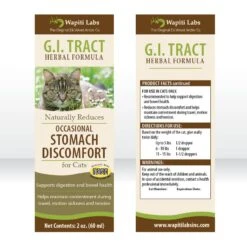 Wapiti Labs G.I. Tract Homeopathic Medicine For Digestive Issues For Cats -Furry Friends 61769 PT6. AC SS1800 V1582745591