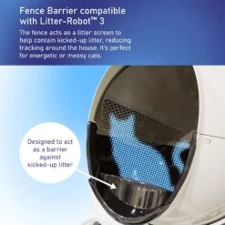 Pet Standard Fence & Litter Barrier Compatible With Litter-Robot 3 Cat Litter Box Mat 7 Pet Standard Fence & Litter Barrier Compatible With Litter-Robot 3 Cat Litter Box Mat -Furry Friends 618158 PT2. AC SS1800 V1659821456