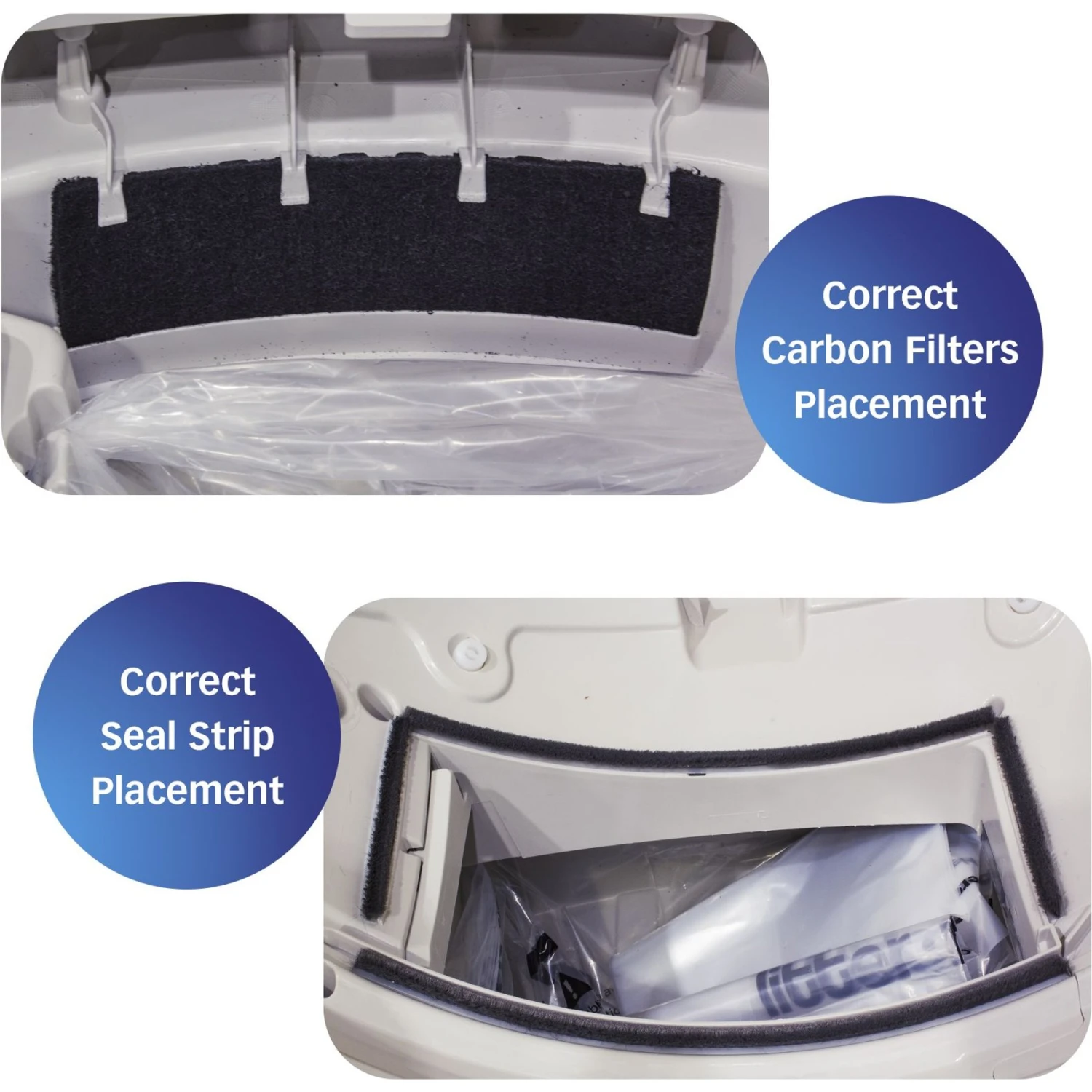 Pet Standard Replacement Carbon Filters & Seal Strip Set Compatible With Litter-Robot 3 Self-Cleaning Cat Litter Box, 10 Count 7 Pet Standard Replacement Carbon Filters & Seal Strip Set Compatible With Litter-Robot 3 Self-Cleaning Cat Litter Box, 10 Count - Image 5