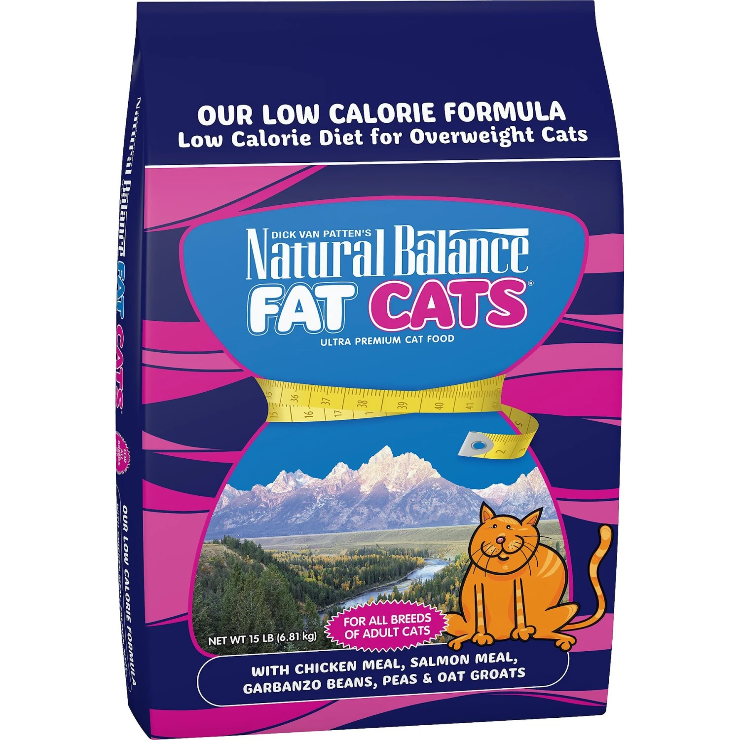 Natural Balance Fat Cats With Chicken Meal, Salmon Meal, Garbanzo Beans, Peas & Oatmeal Dry Cat Food 3 Natural Balance Fat Cats With Chicken Meal, Salmon Meal, Garbanzo Beans, Peas & Oatmeal Dry Cat Food