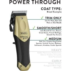 Wahl StyleSmart Pet Grooming Tool, Gold -Furry Friends 620814 PT4. AC SS1800 V1660854284
