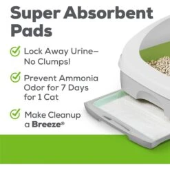 Tidy Cats Litter Box System, BREEZE System Starter Kit Litter Box, Litter Pellets & Pads -Furry Friends 62129 PT4. AC SS1800 V1700689210