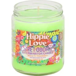 Pet Odor Exterminator Hippie Love Deodorizing Candle