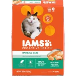 Iams ProActive Health Adult Hairball Care With Chicken & Salmon Dry Cat Food