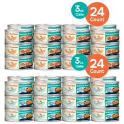 CANIDAE Balanced Bowl Salmon & Sweet Potato Recipe In Gravy Wet Cat Food, 3-oz Can, Case Of 24 & CANIDAE Balanced Bowl Tuna & Carrots Recipe In Gravy Wet Cat Food, 3-oz Can, Case Of 24