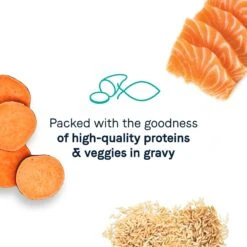 CANIDAE Balanced Bowl Salmon & Sweet Potato Recipe In Gravy Wet Cat Food, 3-oz Can, Case Of 24 & CANIDAE Balanced Bowl Tuna & Carrots Recipe In Gravy Wet Cat Food, 3-oz Can, Case Of 24 -Furry Friends 632638 PT4. AC SS1800 V1663602800