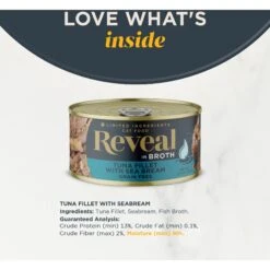 Reveal Natural Grain-Free Tuna With Sea Bream In Broth Flavored Wet Cat Food, 2.47-oz Can, Case Of 24 -Furry Friends 637830 PT2. AC SS1800 V1663106906