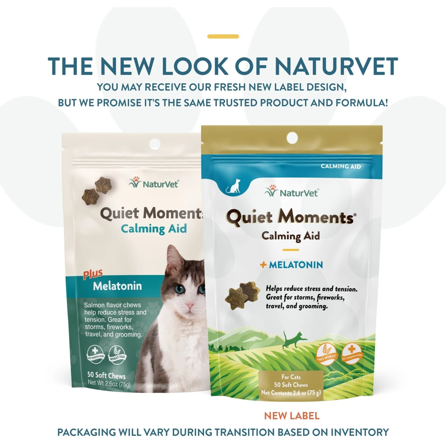 NaturVet Quiet Moments Soft Chews Calming Supplement For Cats 4 NaturVet Quiet Moments Soft Chews Calming Supplement For Cats - Image 2
