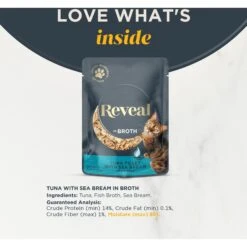 Reveal Natural Grain-Free Tuna With Sea Bream In Broth Flavored Wet Cat Food 11 Reveal Natural Grain-Free Tuna With Sea Bream In Broth Flavored Wet Cat Food -Furry Friends 638054 PT2. AC SS1800 V1663106901