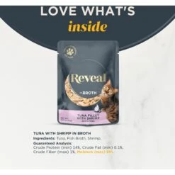 Reveal Natural Grain-Free Tuna With Shrimp In Broth Flavored Wet Cat Food -Furry Friends 638086 PT2. AC SS1800 V1663106012