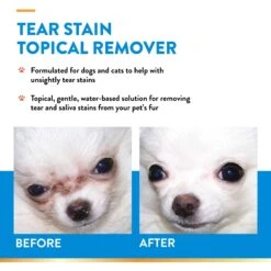 NaturVet Tear Stain Remover Dog & Cat Liquid Topical Formula 14 NaturVet Tear Stain Remover Dog & Cat Liquid Topical Formula -Furry Friends 63824 PT4. AC SS1800 V1698694606