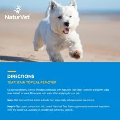 NaturVet Tear Stain Remover Dog & Cat Liquid Topical Formula 16 NaturVet Tear Stain Remover Dog & Cat Liquid Topical Formula -Furry Friends 63824 PT6. AC SS1800 V1698696068