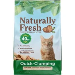 Naturally Fresh Quick Clumping Unscented Cat Litter, 40-lb Bag