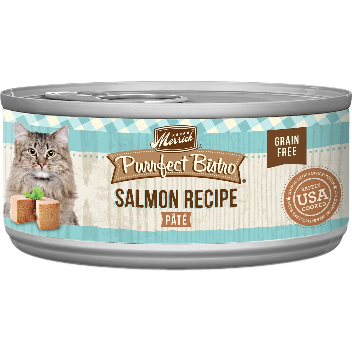 Merrick Purrfect Bistro Grain-Free Salmon Pate Canned Cat Food 3 Merrick Purrfect Bistro Grain-Free Salmon Pate Canned Cat Food