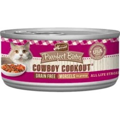 Merrick Purrfect Bistro Grain-Free Cowboy Cookout Morsels In Gravy Canned Cat Food