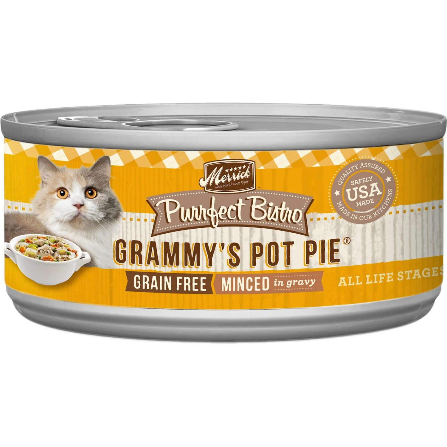 Merrick Purrfect Bistro Grain-Free Grammy's Pot Pie Minced In Gravy Canned Cat Food 3 Merrick Purrfect Bistro Grain-Free Grammy's Pot Pie Minced In Gravy Canned Cat Food