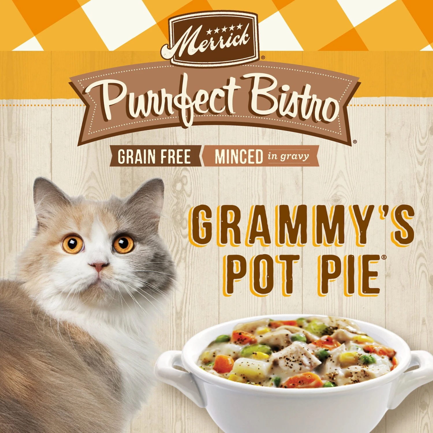 Merrick Purrfect Bistro Grain-Free Grammy's Pot Pie Minced In Gravy Canned Cat Food 4 Merrick Purrfect Bistro Grain-Free Grammy's Pot Pie Minced In Gravy Canned Cat Food - Image 2