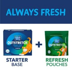 Fresh Step Outstretch Always Fresh Litter System, Starter Kit 16-lb Box & 7-lb Pouch -Furry Friends 645654 PT7. AC SS1800 V1694464706