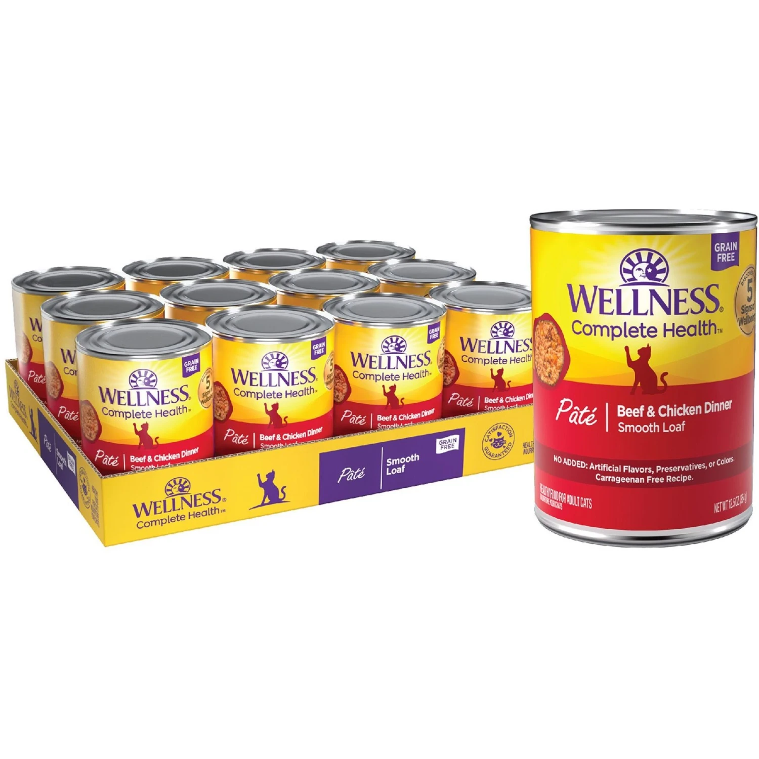 Wellness Complete Health Pate Chicken Entree Grain-Free Natural Canned Cat Food + 2 Items 4 Wellness Complete Health Pate Chicken Entree Grain-Free Natural Canned Cat Food + 2 Items - Image 2