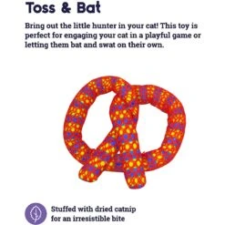 Catstages Plaque Away Pretzel Cat Toy With Catnip, Color Varies 9 Catstages Plaque Away Pretzel Cat Toy With Catnip, Color Varies -Furry Friends 64689 PT2. AC SS1800 V1631679983