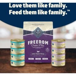 Blue Buffalo Freedom Indoor Mature Chicken Recipe Grain-Free Dry Cat Food -Furry Friends 64713 PT8. AC SS1800 V1649118087