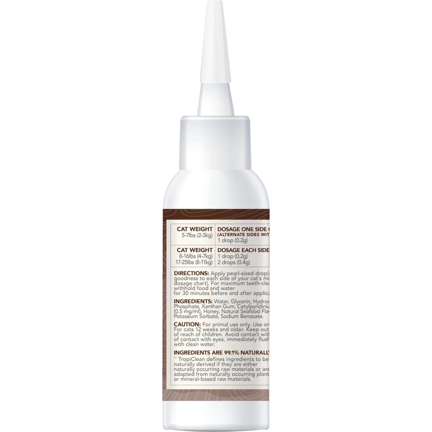 TropiClean Enticers Seafood Medley Flavor No Brushing Cat Teeth Cleaning Gel, 2-oz Tube 5 TropiClean Enticers Seafood Medley Flavor No Brushing Cat Teeth Cleaning Gel, 2-oz Tube - Image 3