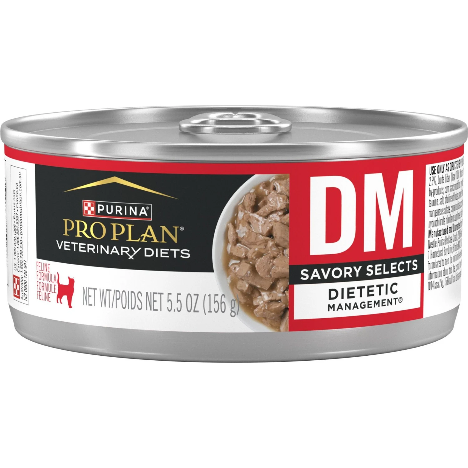 Purina Pro Plan Veterinary Diets DM Dietetic Management Savory Selects Wet Cat Food 3 Purina Pro Plan Veterinary Diets DM Dietetic Management Savory Selects Wet Cat Food