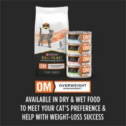 Purina Pro Plan Veterinary Diets OM Overweight Management Dry Cat Food -Furry Friends 64887 PT5. AC SS1800 V1700160741