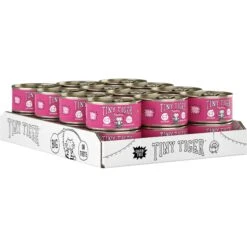 Tiny Tiger Chunks In Gravy Beef Recipe Grain-Free Canned Cat Food & Tiny Tiger, Lickables, Variety Pack, Bisque Cat Treat & Topper -Furry Friends 652702 PT2. AC SS1800 V1664900237