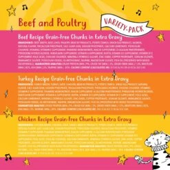 Tiny Tiger Chunks In EXTRA Gravy Beef & Poultry Recipes Variety Pack Grain-Free Canned Cat Food & Tiny Tiger, Lickables, Variety Pack, Bisque Cat Treat & Topper -Furry Friends 652734 PT3. AC SS1800 V1664899972
