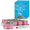 Tiny Tiger Chunks In EXTRA Gravy Salmon & Whitefish Recipe Grain-Free Canned Cat Food & Tiny Tiger, Lickables, Variety Pack, Bisque Cat Treat & Topper -Furry Friends 652742 MAIN. AC SS1800 V1664895664