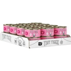 Tiny Tiger Chunks In EXTRA Gravy Salmon & Whitefish Recipe Grain-Free Canned Cat Food & Tiny Tiger, Lickables, Variety Pack, Bisque Cat Treat & Topper -Furry Friends 652742 PT2. AC SS1800 V1664898651