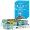 Tiny Tiger Chunks In Gravy Seafood Recipe Grain-Free Canned Cat Food & Tiny Tiger, Lickables, Variety Pack, Bisque Cat Treat & Topper -Furry Friends 652766 MAIN. AC SS1800 V1664895663