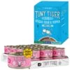 Tiny Tiger Chunks In Gravy Salmon & Whitefish Recipe Grain-Free Canned Cat Food & Tiny Tiger, Lickables, Variety Pack, Bisque Cat Treat & Topper 1 Tiny Tiger Chunks In Gravy Salmon & Whitefish Recipe Grain-Free Canned Cat Food & Tiny Tiger, Lickables, Variety Pack, Bisque Cat Treat & Topper -Furry Friends 652790 MAIN. AC SS1800 V1664895663