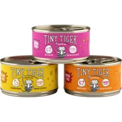 Tiny Tiger Chunks In Gravy Beef & Poultry Recipes Variety Pack Grain-Free Canned Cat Food & Tiny Tiger, Lickables, Variety Pack, Bisque Cat Treat & Topper -Furry Friends 652910 PT2. AC SS1800 V1664900033